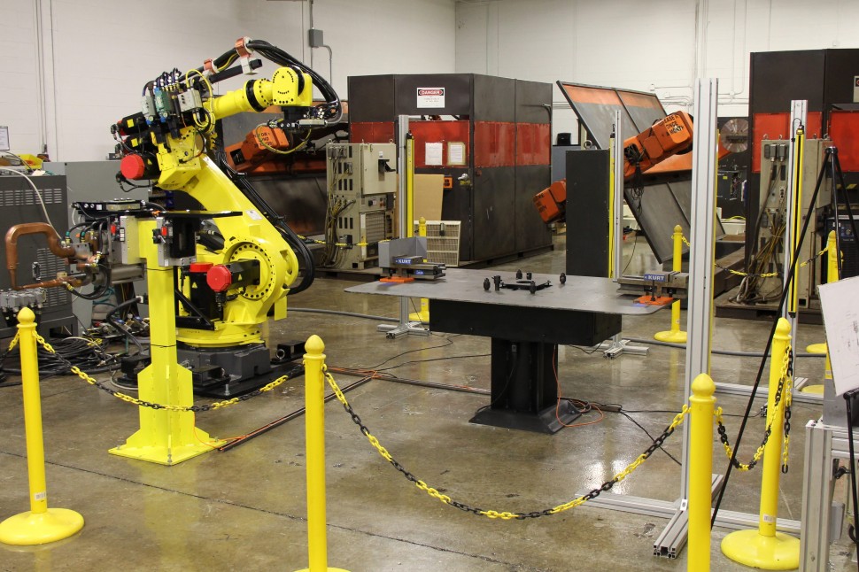 ICR Robots Resist Weld Cell- Light Curtain Safety