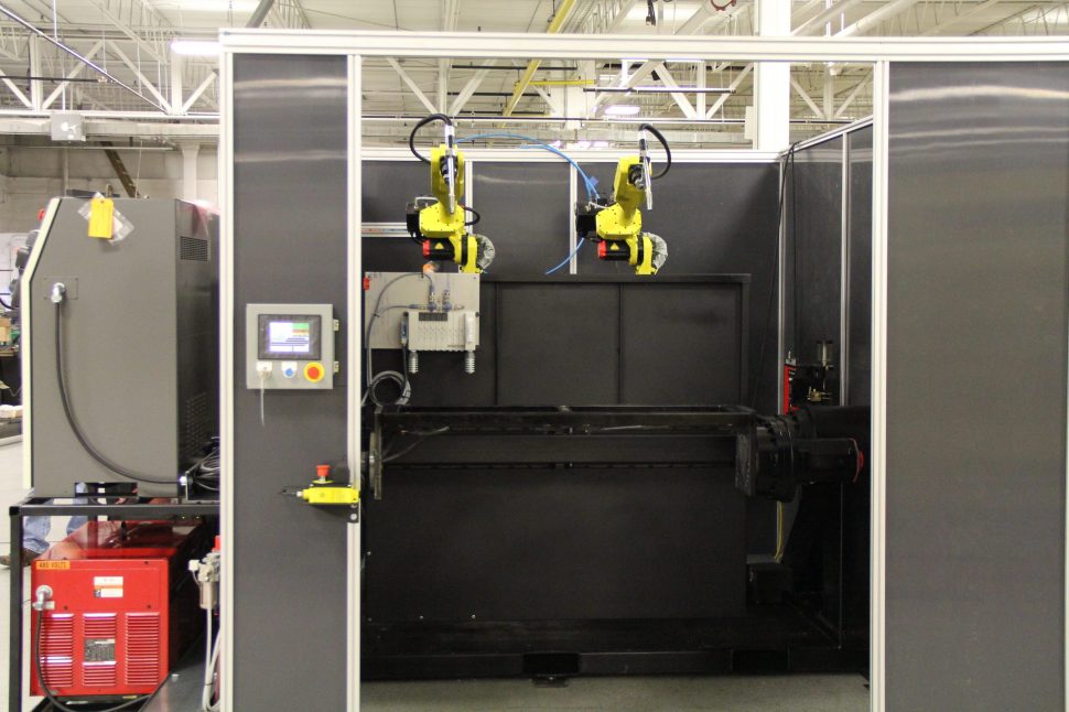 Hatch Cell - Fanuc Robots - Lincoln Electric Welders - Front View