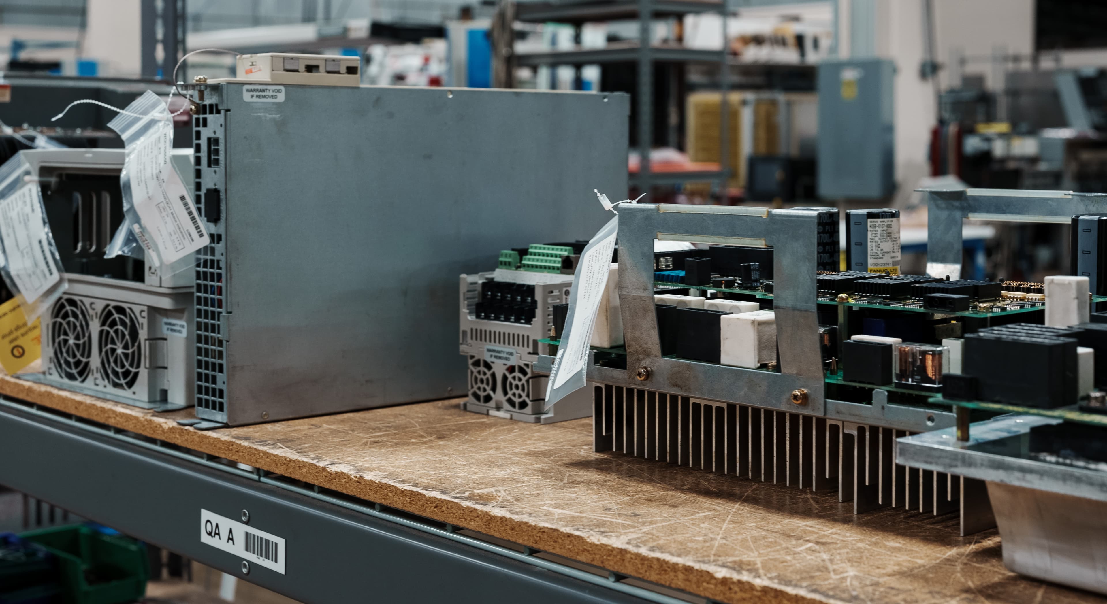 Industrial Drives on QA Shelf