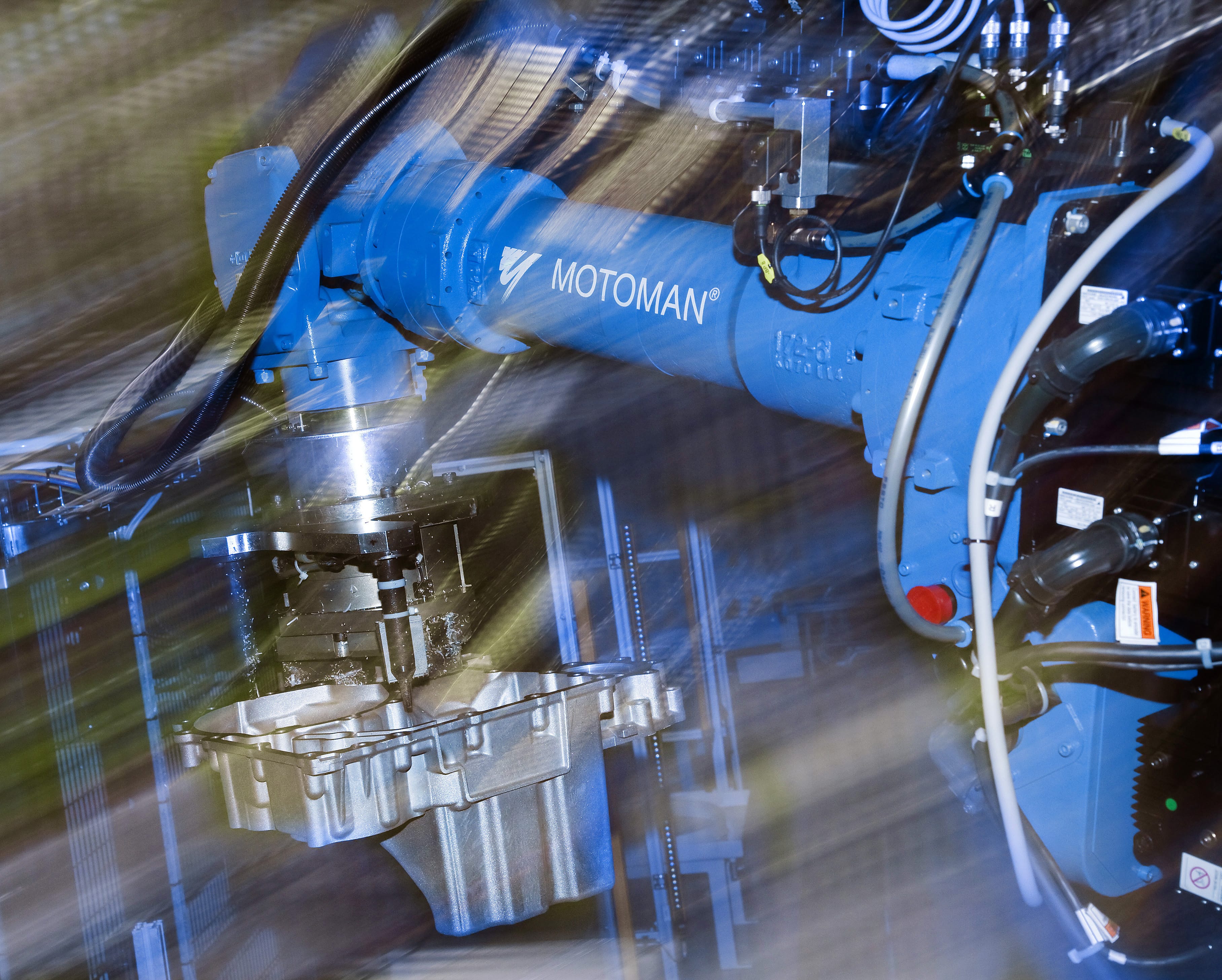 Yaskawa Deburring Robot in Action